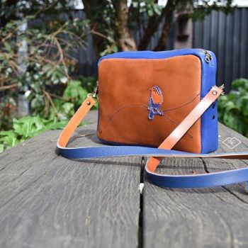 Mi-bags | City bag Piaf orange bleu